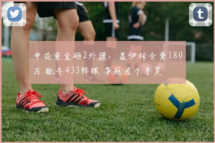 申花重金砸2外援，盖伊转会费180万 配齐433阵眼 争冠差个李昊